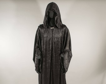 Túnica abierta de fantasía en terciopelo de chenilla, larp, grv, carnaval.