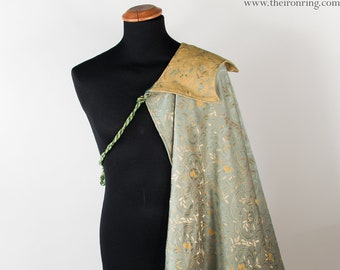Brocade  musketeers cape cloak fantasy medieval renaissance, unisex, larp, custom made