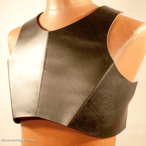 leather larp armor chest torso front viking barbarian piece only for larp renegade