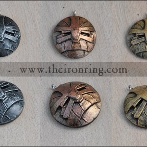 Dwarven Pendant. Terfin. Inspired on Warhammer Ironbreakers. resin, fantasy, renaissance, dwarf image 2