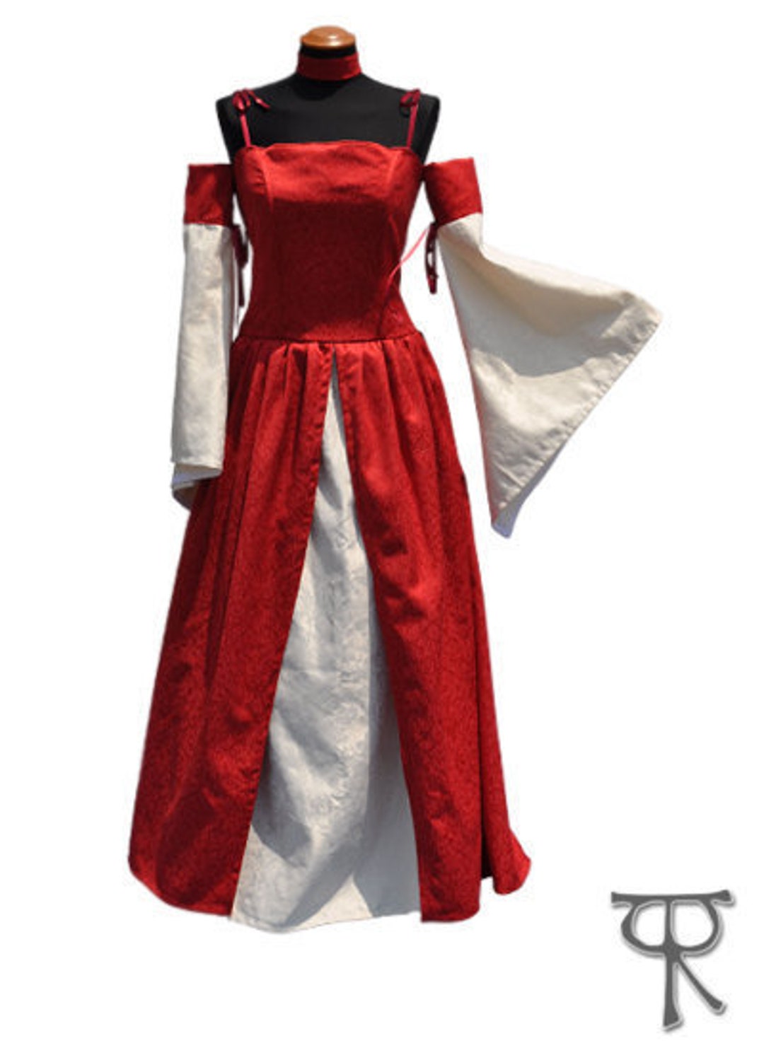 Malafiamma Fantasy Medieval Renaissance Prom Dress, Entirely in Fine ...