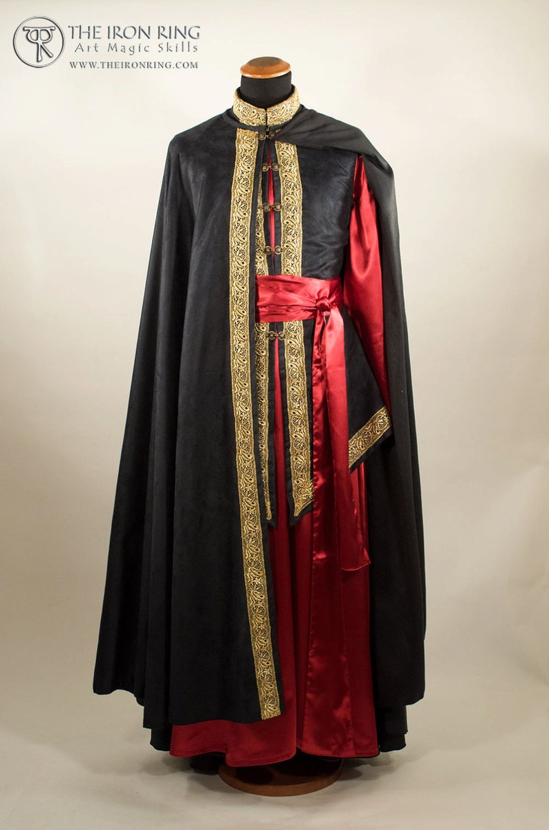 Upper Class Robe Made to Order Veldür Kit Elven Lord Fantasy Mage Robe and Cloak, Custom ...