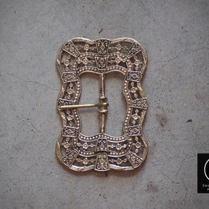 Pirate  buckle III in brass or aluminium for baldric or belt, fantasy, cosplay, larp, renaissance