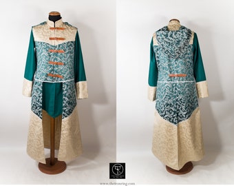 Tunic and overtunic Nexus, costume, jacket, vest,  fantasy, Larp, Made to order