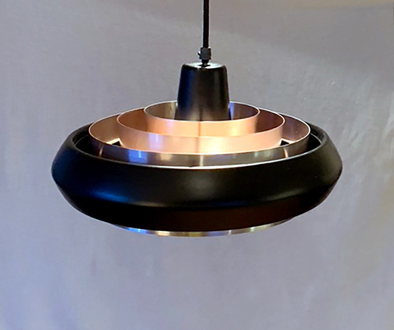 Mid century Scandinavian pendant lamp. Free shipping image 2