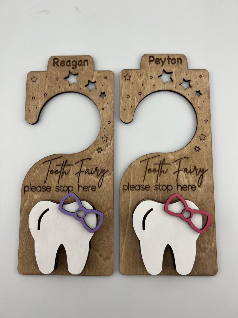 Personalized Tooth Fairy Door Hanger – Fun & Easy Tooth Exchange! - Etsy