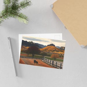 Western Landschaft Postkarte, Herbst Landschaft Andenken, perfekt für jeden Anlass