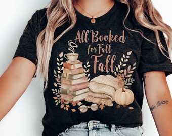 Tout est réservé pour l'automne PNG, conception de chemise d'automne pour les amoureux des livres, sublimation graphique automne, lecture confortable PNG pour une ambiance livresque, téléchargement numérique