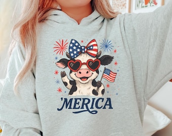 4th of July Heifer PNG, Trendy Funny Cow Tshirt Sublimation Design, Cute Sassy Sarcastic Independence Day Clipart, Instant Digital Download