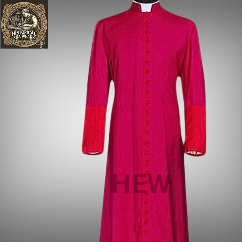 Custom Roman Cassock - Gothic Catholic Priest Robe, Liturgical Church ...