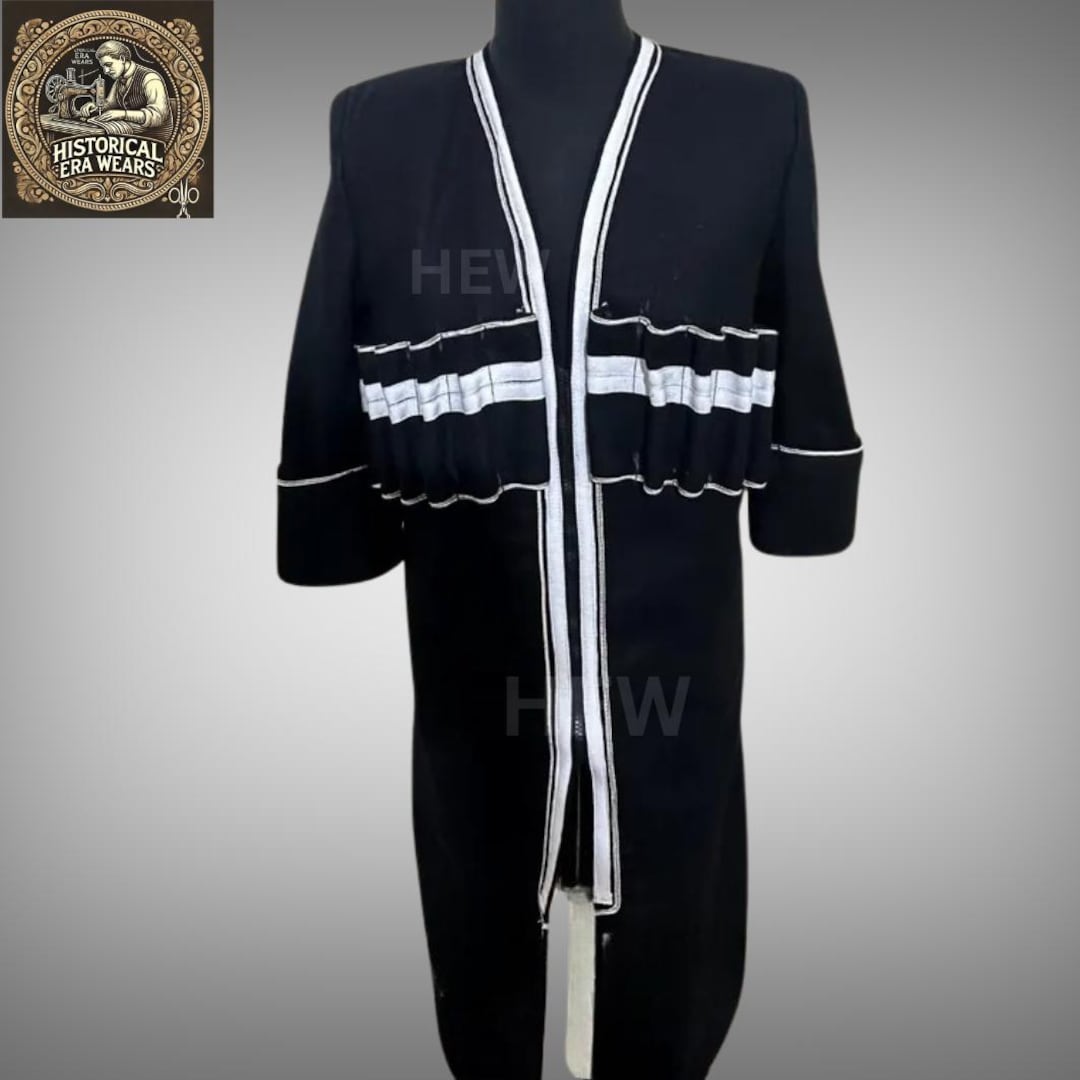 Handcrafted Wool Chokha Wool Coat - Traditional Caucasus Cossack Robe ...