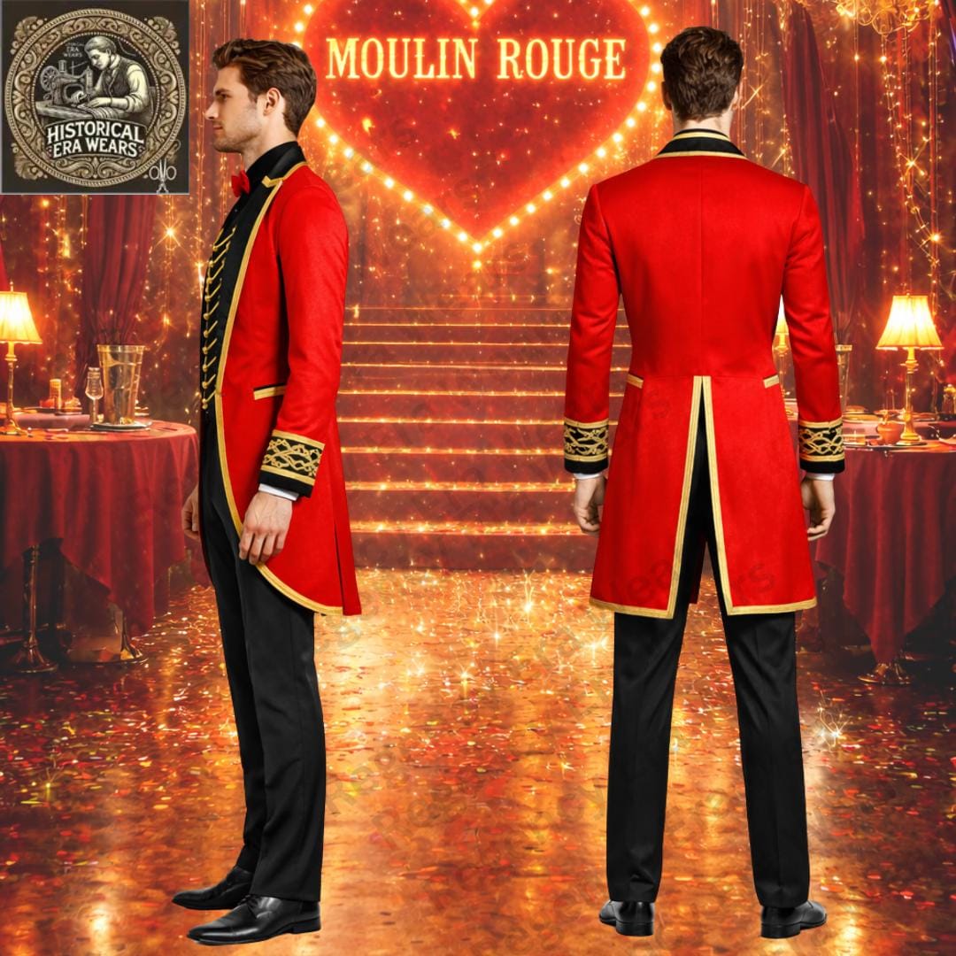 Handmade Greatest Showman Inspired Ringmaster Costume – Red Wool ...