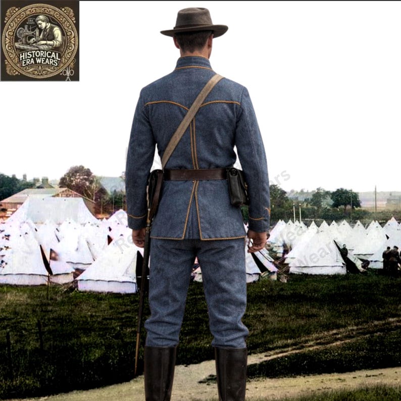 Commutation Jacket 1861–1865 Confederate Commutation Jacket With Yellow Trim & Trousers ...
