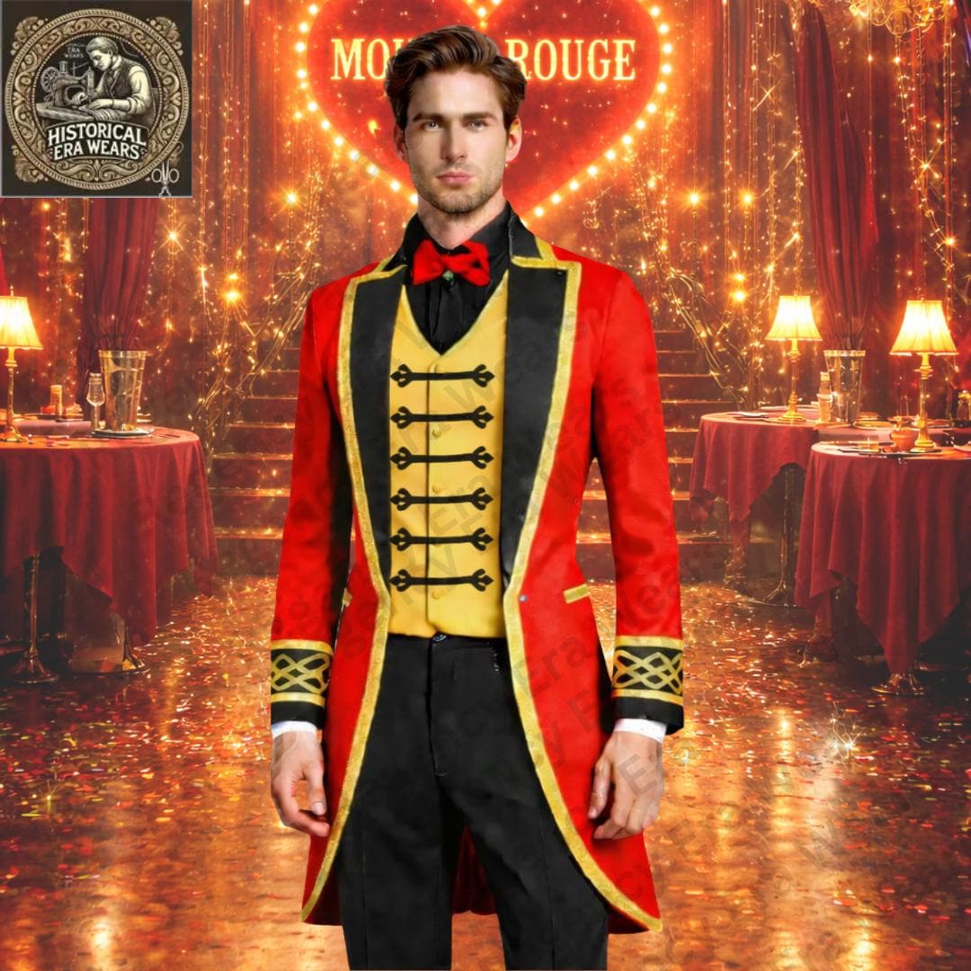Custom Ringmaster Custom Ringmaster Costume – Red Wool or Velvet Showman Outfit - Etsy