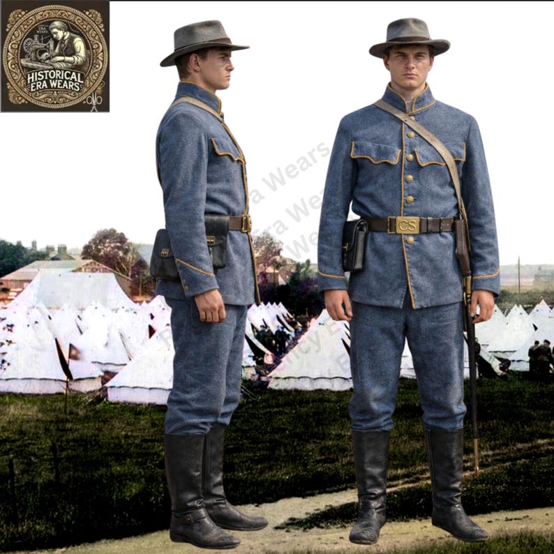 Commutation Jacket 1861–1865 Confederate Commutation Jacket With Yellow Trim & Trousers ...