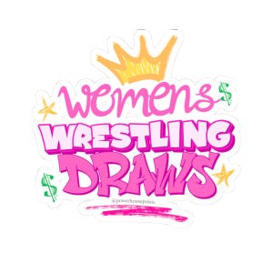 Empowering Women Wrestling Stickers, Women&#39;s Wrestling Decor, WWE Stickers, Women&#39;s Empowerment, Female Athlete Gift, Women&#39;s Wrestling Fan