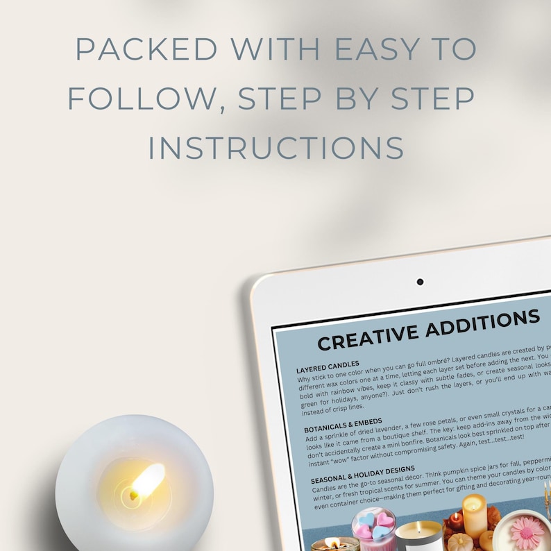 Candle Making for Beginners Ebook | DIY Candle Craft Guide (digital ...