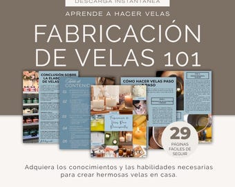 Cómo hacer velas: Guía práctica para principiantes, 29 páginas (Descarga digital)