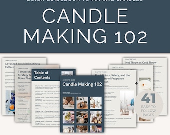 Advanced Candle Making Ebook: Wax, Wick, Scent Troubleshooting (Digital Download)