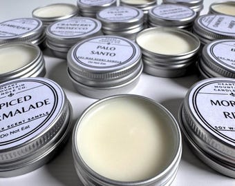 Scent Testers for Candle Scent Sampler Candle Set Variety Pack Clean Burning Non-Toxic Soy Wax and Beeswax Sample Candles Fragrance