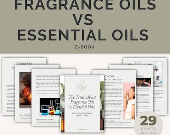 Libro electrónico: Aceites aromáticos vs. aceites esenciales - Guía para la elaboración de velas (Descarga digital)