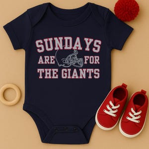 New York Giants Baby Onesie Jersey, Football Fan Baby Romper, Baby Shower Gift, Sports Team Clothing, NFL Fan Apparel, NY Giants Gear