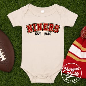 Football Baby Onesie, San Francisco 49ers Infant Jersey One Piece, Football Baby Bodysuit, NFL Baby Clothes, Sports Fan Baby Gift, Football