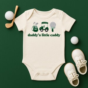 Daddy&#39;s Little Caddy Infant Jersey One Piece, Baby Golf Outfit, Toddler Gift, Father&#39;s Day Onesie, Baby Shower Gift, Sports Baby Wear