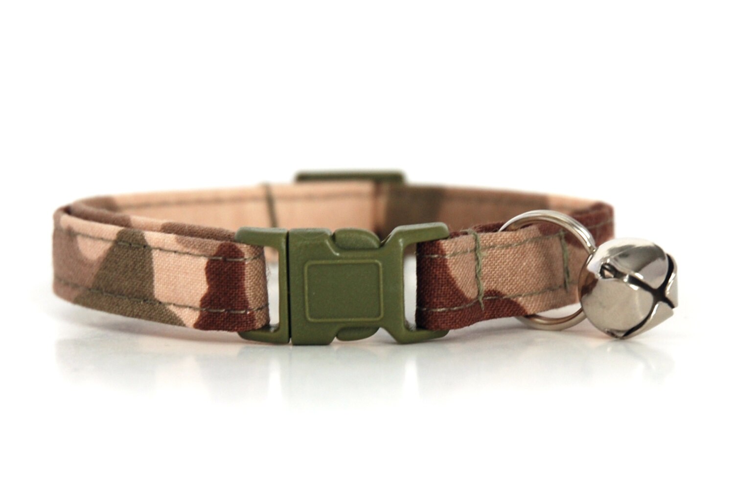 Army Camo Cat Collar Custom Tan Brown and Olive Camo Cat Etsy