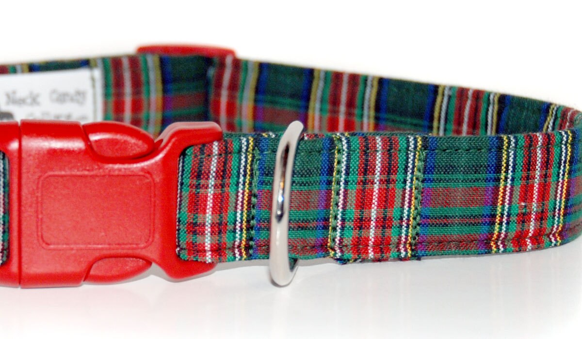 Green PlaidCustom Plaid Dog Collar Etsy