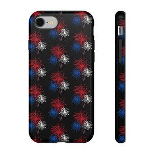 Patriotic Phone Case - Tough Cases for Independence Day, Memorial Day, 4th of July, Fireworks Lover, Custom Phone Cover