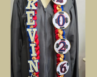Barcelona Graduation Leis, Kinder, Elementary, High School, University Barca Fan