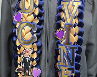 California Irvine Uni Graduation Leis, Pre-K, Grad, College Custom