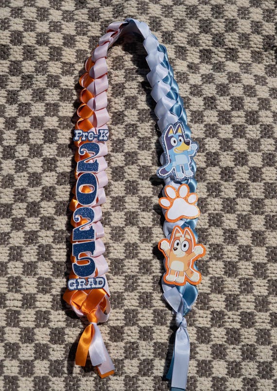 Graduation Lei Bluey , Kindergarden Graduation, Pre-K Graduation Lei, Kids Graduation Lei