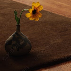 Hand Tufted Wool Area Rug – Solid Chocolate Brown Minimalist Living Room, &  Modern Décor