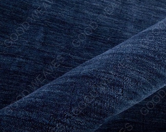Hand-Tufted Wool Rug, Solid Navy Blue Area Rug, Minimalist Modern Carpet, Living Room, Bedroom, Contemporary Home Decor