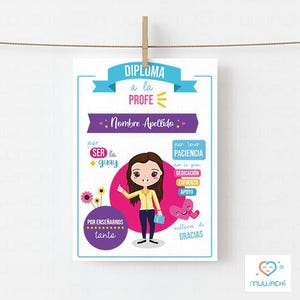 lámina personalizada profesor