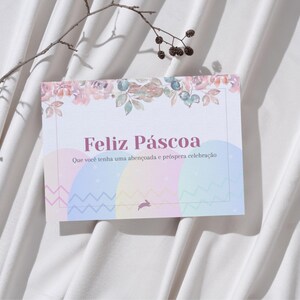 10 Cartões de Páscoa, cartões digitais para impressão, feriado de Páscoa, cartões de Páscoa multicoloridos, cartões de Páscoa elegantes