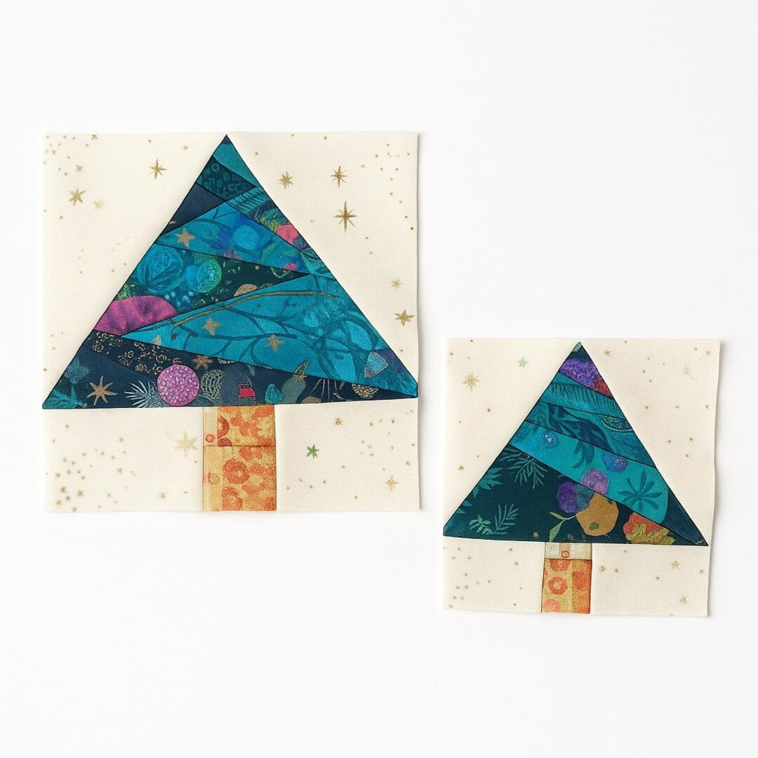 Christmas Tree Foundation Paper Piecing Pattern – 6”, 8”, 9” & 12 ...