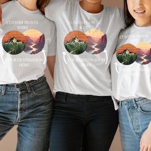 Custom 2025 Travel Shirt: Personalized Destination Trip Souvenir