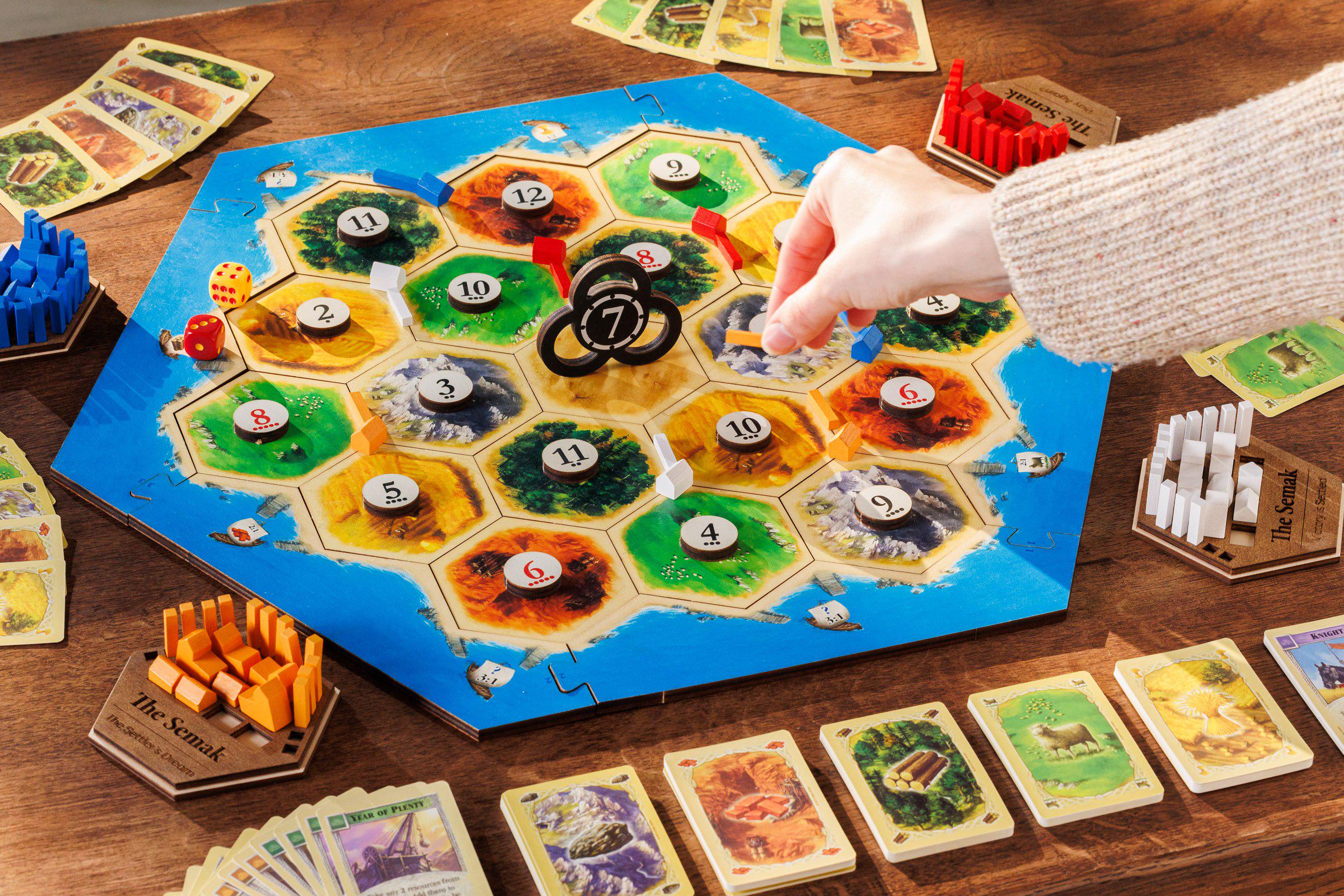 カタン　海外製木製セット Wooden Catan - Etsy