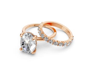 DARCY || 3.08Ct Moissanite Diamond Ring Set In 925 Silver