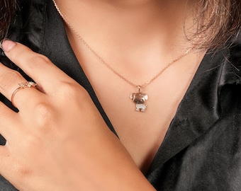 CUCCIOLO || 2.01Ct CZ Diamond Necklace In 925 Silver