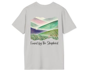 Found by the Shepherd Christian T-Shirt, Bible Verse Art