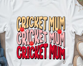 Cricket Mum Unisex Heavy Cotton Tee, Cricket Mum Gift Shirt, Cricket Mum Shirt for Women, Mum Clothing, Cricket Mum T-Shirt, cricket girl