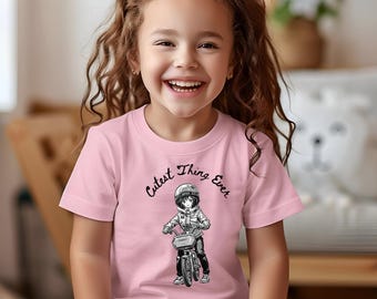 BMX baby shirt, Toddler T-shirt, Strider Bicycle Tee for Kids, Motocross Baby Shirt, Cycling Children&#39;s Top, bmx bike, little girl shirt