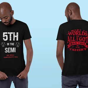 BMX Racing &quot;5th in the Semi&quot; Unisex Tee: Cotton Comfort