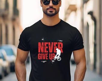 BMX Determination T-Shirt: Bike Enthusiast Cotton Tee
