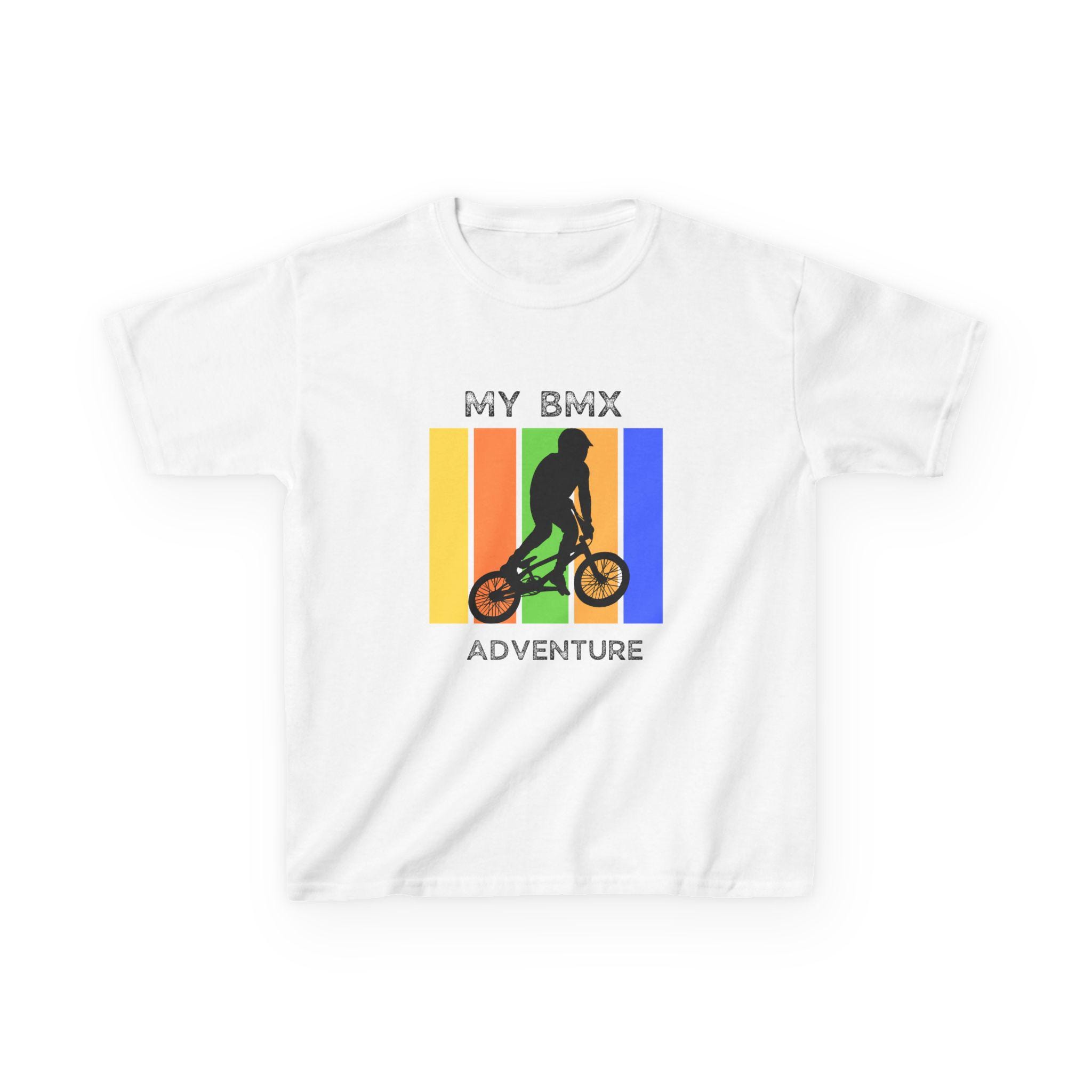 Kids BMX Adventure Tee - Playful Unisex Cotton Shirt, Perfect for BMX Fans, Outdoor Fun, Birthday Gifts, Adventure Apparel