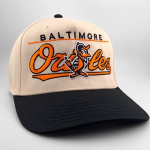 Baltimore Orioles Vintage Style Snapback Cap | Throwback 1950s Logo Script | Fully Embroidered | Otto 5 Panel Snapback